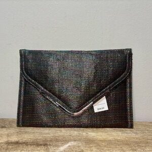 BCBGeneration Woven Envelope Clutch